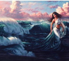 Схема вышивки «Идущая по волнам»