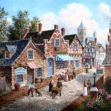 Схема вышивки «Городок»