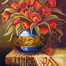 Схема вышивки «Букет тюльпанов»