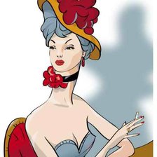 Схема вышивки «Красотка»