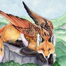 Схема вышивки «Летающий лис»