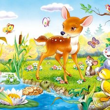 Схема вышивки «bambi»