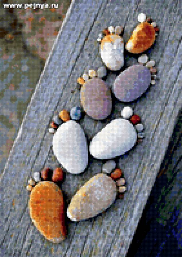 топ топ - камни, следы - предпросмотр