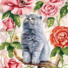 Схема вышивки «Серия "Кошки"»