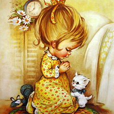 Схема вышивки «Детская серия Молитва 2»