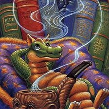 Схема вышивки «дракон»