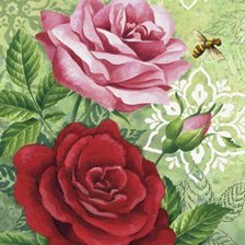 Схема вышивки «Розы»