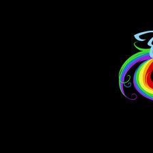 Схема вышивки «Силуэт Rainbow Dash»