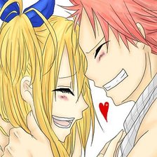 Схема вышивки «Нацу и Люси»