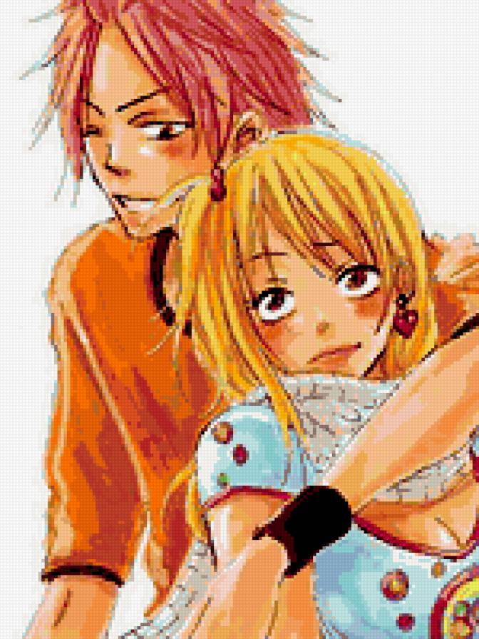 Нацу и Люси - налю, хвост феи, аниме - предпросмотр