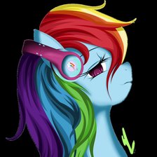 Схема вышивки «Rainbow Dash»