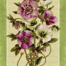 Схема вышивки «скромный букетик»