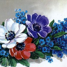 Схема вышивки «скромный букетик»