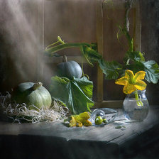 Схема вышивки «натюрморт с тыквой»