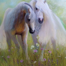 Схема вышивки «лощади»