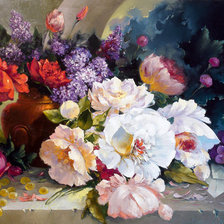 Схема вышивки «цветы»