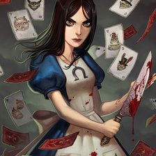 Схема вышивки «Alice madness returns»