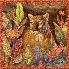 Схема вышивки «львица»