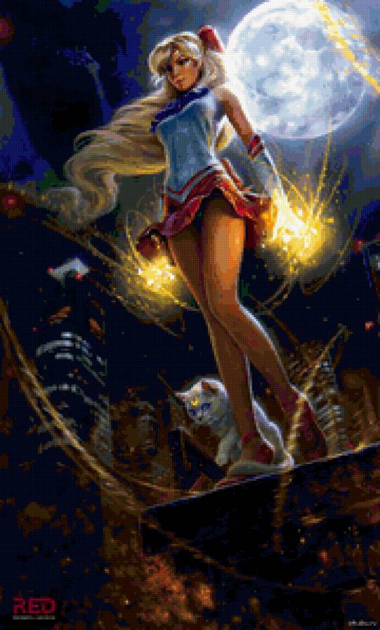 Сейлор Венера - венера, аниме, артемис, сейлормун, кот - предпросмотр