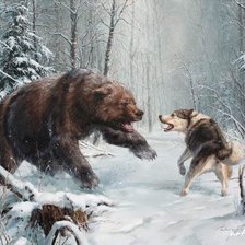 встреча в лесу