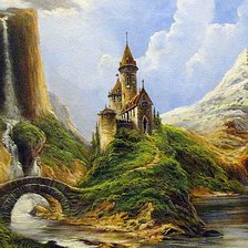 Схема вышивки «Замок»