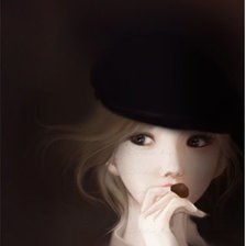 Схема вышивки «Корейская девушка»