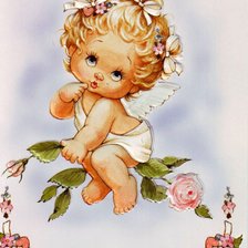 Схема вышивки «ангелок»