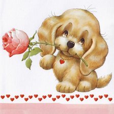 Схема вышивки «щенок»