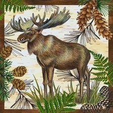 Схема вышивки «Подушка "Лось"»