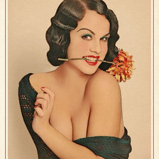 Девушка с цветком