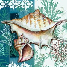 Схема вышивки «Подушка "Море"»