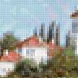 Предпросмотр схемы вышивки «Домик у реки» (№396930)