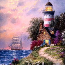 Схема вышивки «Маяк»