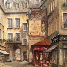 Схема вышивки «Французская улочка»