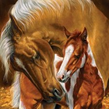 Схема вышивки «заботливая мама»