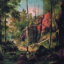 Схема вышивки «Шишкин И.И. Вид на острове Валааме»