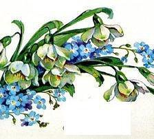 Схема вышивки «весенний букет»