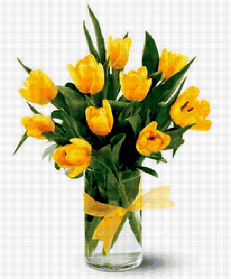 Желтые тюльпаны - цветы, тюльпаны - предпросмотр