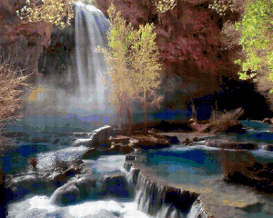 гірський водопад - природа.водопад - предпросмотр