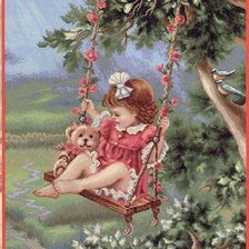 Схема вышивки «девочка»