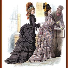 Схема вышивки «Дамы»