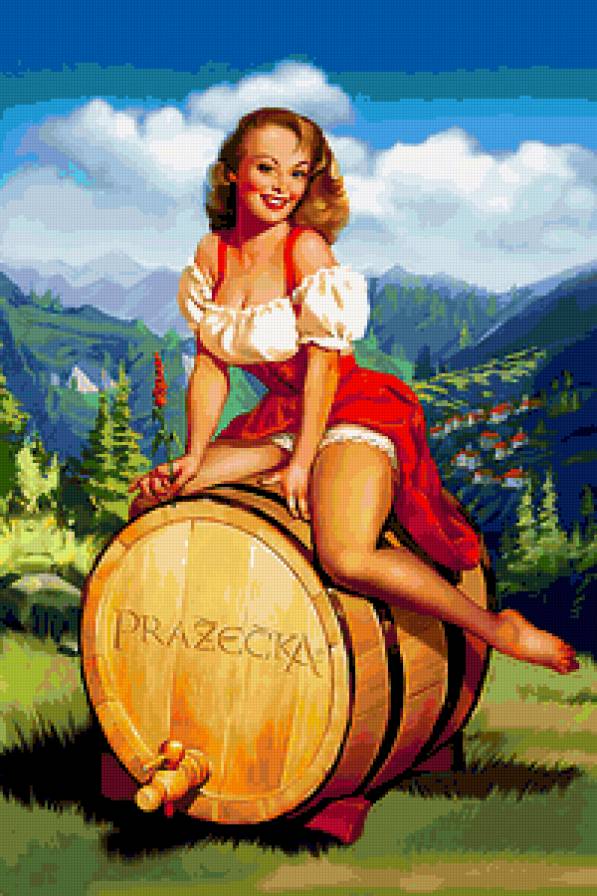 №397487 - живопись, фэнтези, дети, картины, цветы, красота женщины, девушка - предпросмотр