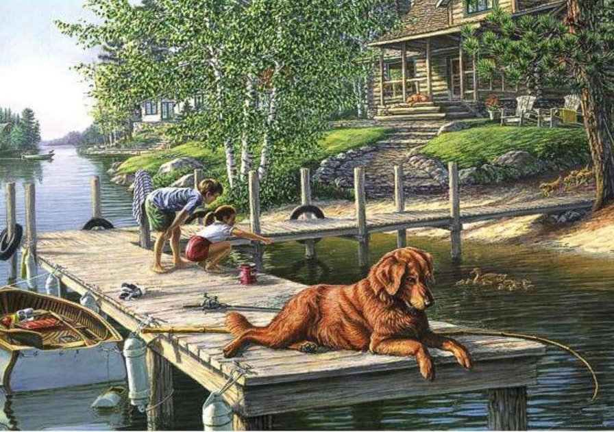 №397490 - утки, птицы, волки, дикая природа, охота, олени, орлы, медведи - оригинал