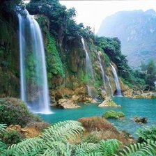 Схема вышивки «водопады»