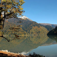 Схема вышивки «горное озеро»