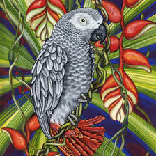 Схема вышивки «экзотические птицы»