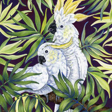 Схема вышивки «экзотические птицы»