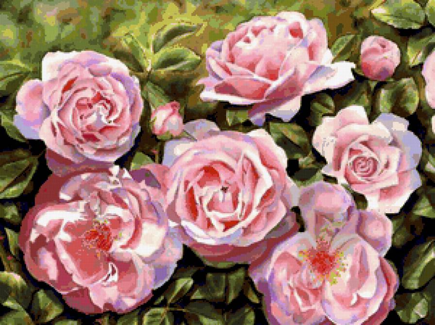 Серия "Букет" - розы, букет, цветы - предпросмотр