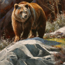 Схема вышивки «медведь27»