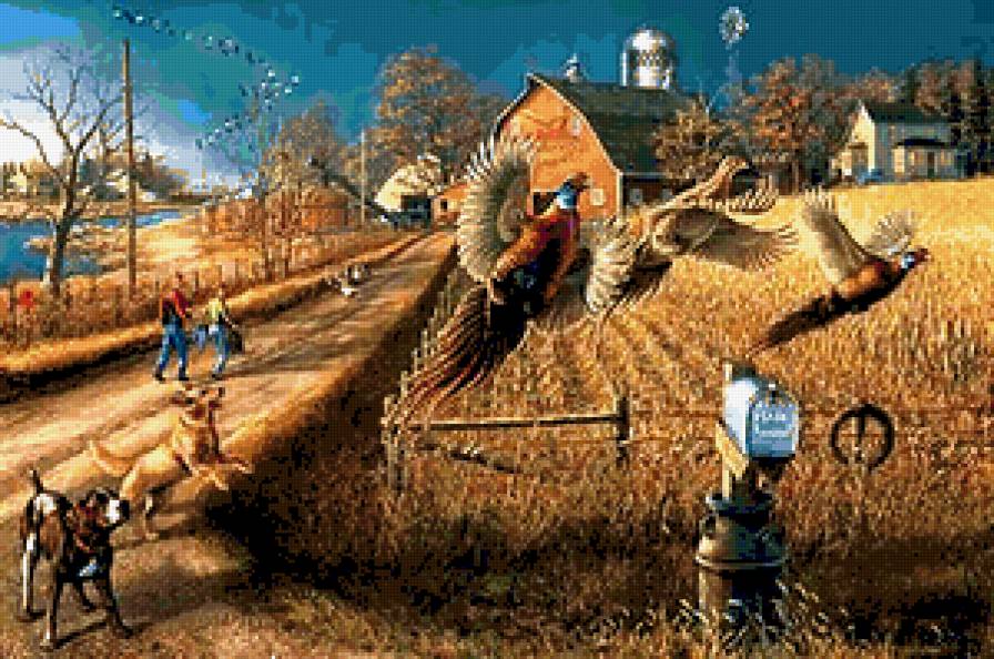 №397921 - утки, птицы, олени, волки, медведи, охота, орлы, дикая природа - предпросмотр